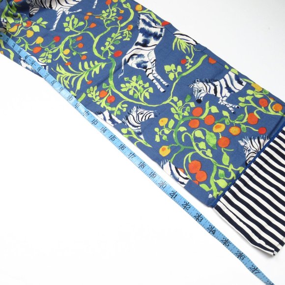 Olivia Wendel for Anthropologie Flannel Sleep Pants Blue Zebra Print XXS - Picture 8 of 12
